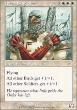 Onslaught Aven Brigadier - Foil x1 Light Play, English Magic Mtg M:tG - Image 1