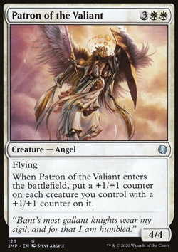 MTG Magic the Gathering Patron of the Valiant (128/496) Jumpstart LP - Image 1