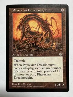Magic the Gathering Phyrexian Dreadnought Mirage Rare Artifact - Image 1