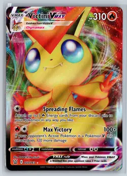 Victini Pokemon TCG Battle Styles Ultra Rare 022/163 Pokemon NM Foil - Image 1