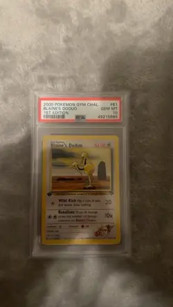 2000 POKEMON GYM CHAL. BLAINE'S DODUO 1ST EDITION PSA 10 - Image 1