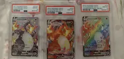 Pokemon TCG Charizard VMAX Shining Fates, Darkness Ablaze, Champions Path PSA10 - Image 1