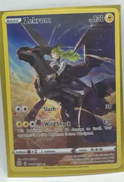 Pokemon TCG: Zekrom TG05/TG30 Full Art Ultra Rare Brilliant Stars Gallery - LP - Image 1