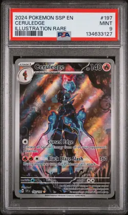 Ceruledge 197/191 Illustration Rare Ssp En Surging Sparks Pokemon PSA 9 - Image 1