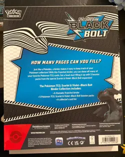 Pokemon TCG Scarlet & Violet Black Bolt Binder Collection (English) Zekrom New - Image 2