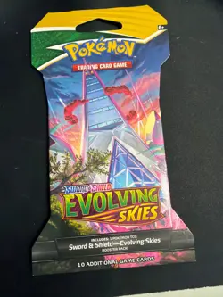 Evolving skies pack factory sealed Sword and Shield hanger blister booster pack - Image 1