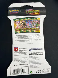 Evolving skies pack factory sealed Sword and Shield hanger blister booster pack - Image 2