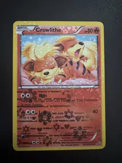POKEMON TCG GROWLITHE RC4/RC25 B&W LEGENDARY COLLECTIONS UNCOMMON HOLO!! - Image 1
