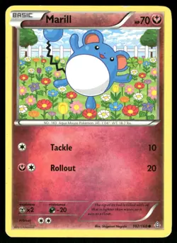 Marill 102/160 Common Primal Clash Pokemon Moderately Played - Image 1