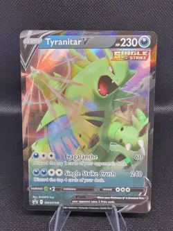 Tyranitar V Twisted Miscut | SWSH Promo | Ultra Rare | SWSH109 | Pokemon | NM - Image 1