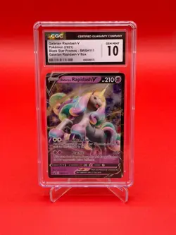 Galarian Rapidash SWSH111 Black Star Promo CGC GEM Mint 10 Pokemon TCG Graded - Image 1