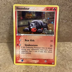 Houndour - 59/109 Reverse Holo EX Team Rocket Returns Stamp - Pokemon 2004 - HP - Image 2