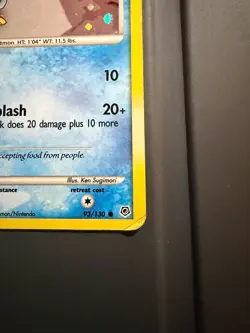 Piplup 93/130 - Cosmos Holo- Pokemon Diamond & Pearl W/ Swirl - Image 2