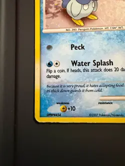 Piplup 93/130 - Cosmos Holo- Pokemon Diamond & Pearl W/ Swirl - Image 3