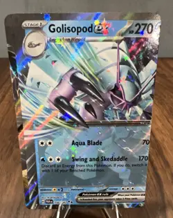 Misprint Pokemon TCG Golisopod EX 050/182 Paradox Rift Double Rare Holo 270 HP - Image 1