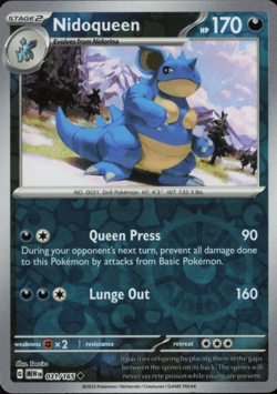 Pokemon Nidoqueen 031/165 Reverse Holo SV: Scarlet & Violet 151 - Image 1