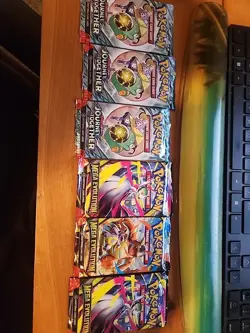 Pokemon TCG Booster Pack Lot (6) New & Factory Sealed - Image 1