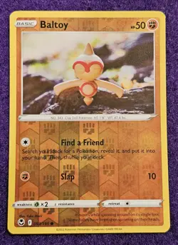 Pokemon - Silver Tempest - Baltoy - 093/195 - Reverse Holo - Image 1