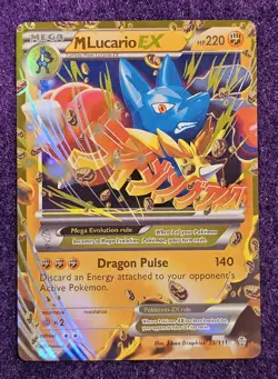 Pokemon - M Lucario EX 55/111 XY - Furious Fists Holo - Image 1