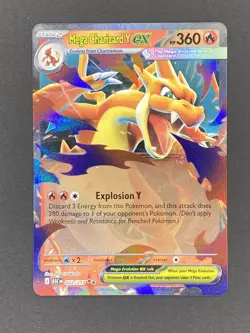 Pokemon Mega Charizard Y ex Mega Evolutions- Ascended Heros 022/217 NM - Image 1