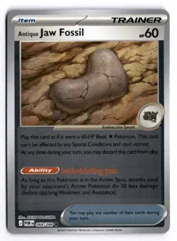 Pokemon Perfect Order Antique Jaw Fossil 068/088 Common Reverse Holo - Image 1