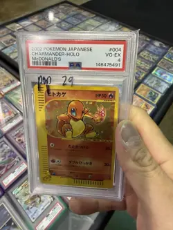 2002 POKEMON Japanese MCDONALD'S #004 CHARMANDER HOLO PSA 4 - Image 1