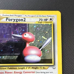 Pokemon Porygon2 12/64 Neo Revelation 2000 Stage 1 70 HP Rare Holo English - Image 4