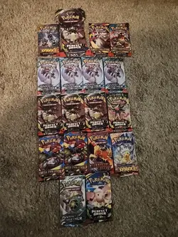 Pokemon TCG Booster Pack Lot (18) New & Sealed Ready to Ship In Hand - Image 1