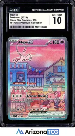 Pokemon 2023 Mew ex 053 Black Star Promo Ultra-Premium Collection GEM MT CGC 10 - Image 1