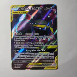 Pokemon Muk & Alolan Muk GX TAG TEAM Holo Full Art 196/214 Unbroken Bonds - Image 1