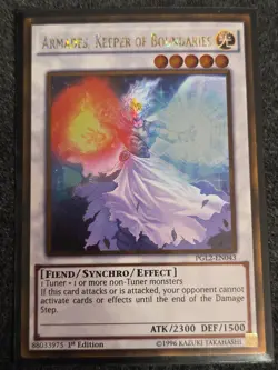 Armades, Keeper of Boundaries PGL2-EN043 Gold Rare 1st Edition VLP - Image 1
