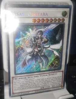 YuGiOh TCG Visas Amritara Duelist Nexus DUNE-EN039 1st Edition Secret Rare Foil - Image 1