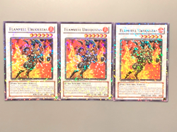 yugioh 3X FLAMVELL URUQUIZAS DT01-EN033 PARALLEL RARE near mint play set - Image 3