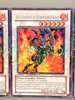 yugioh 3X FLAMVELL URUQUIZAS DT01-EN033 PARALLEL RARE near mint play set - Image 5