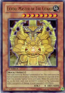 Yugioh! Exxod, Master of the Guard - SD7-EN001 - Ultra Rare - 1st Edition Near M - Image 1