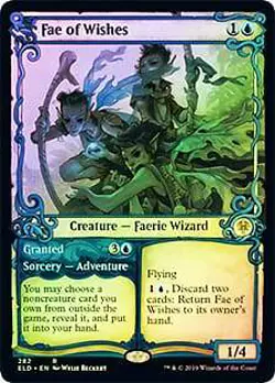 Fae of Wishes / Granted (Showcase) FOIL Throne of Eldraine NM CARD ABUGames - Image 1