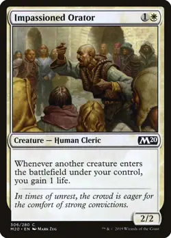 Impassioned Orator Core Set 2020 / M20 NM White Common MAGIC MTG CARD ABUGames - Image 1