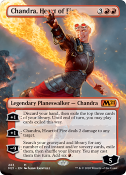 Chandra, Heart of Fire (Borderless) Core Set 2021 / M21 NM CARD ABUGames - Image 1