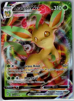 Leafeon VMAX 008/203 SWSH07: Evolving Skies - Pokemon Card - NM - Image 1