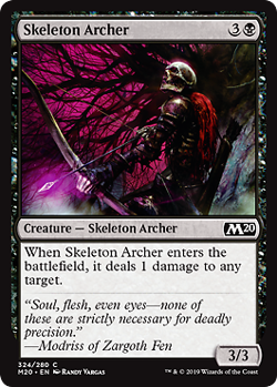 Skeleton Archer Core Set 2020 / M20 NM Black Common MAGIC MTG CARD ABUGames - Image 1