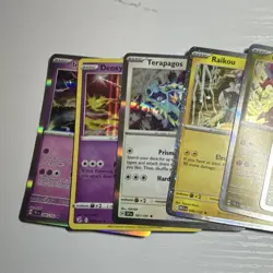 Pokemon TCG Holo Card Lot 7x Deoxys Terapagos Raikou Koraidon Tympole - Image 2