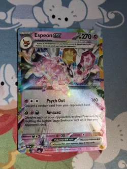 Espeon ex 34/131 Double Rare Prismatic Evolutions Pokemon TCG card NM - Image 1