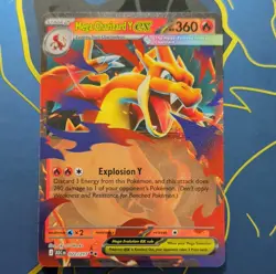 Pokemon Mega Charizard Y EX 022/217 ASCEN Full Art Holo Card HP 360 - Image 1