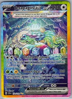 Terapagos ex 170/142 SIR SV07: Stellar Crown - Pokemon Card - NM - Image 1