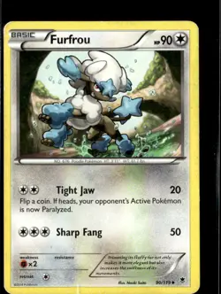 Pokemon Furfrou 90/119 Phantom Forces Non Holo Uncommon 2 Card Lot - Image 1