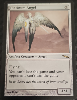 MTG Platinum Angel Artifact Creature Colorless Rare Mirrodin 228/306 2003 ENG - Image 1