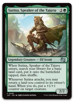 Sutina, Speaker of the Tajuru (Anime) #56 NM Foundations Jumpstart J25 Magic MTG - Image 1