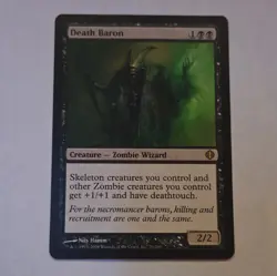 Magic: The Gathering Death Baron Rare Black Zombie Wizard Shards of Alara 70/249 - Image 1