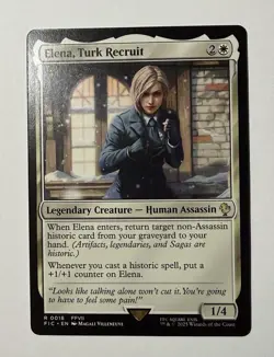 x1 Elena, Turk Recruit R MTG Commander: Final Fantasy M/NM, English - Image 1