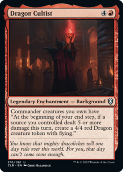 Light Play, English MTG Foil Dragon Cultist - Foil Commander Legends: Battle for - Image 1